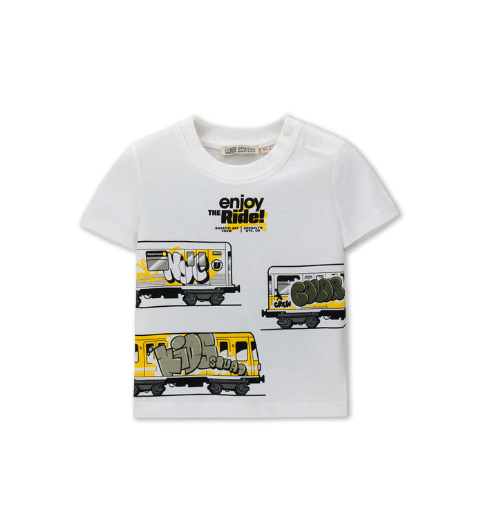 Boy - Short-sleeved T-shirt 9 - 12 M White