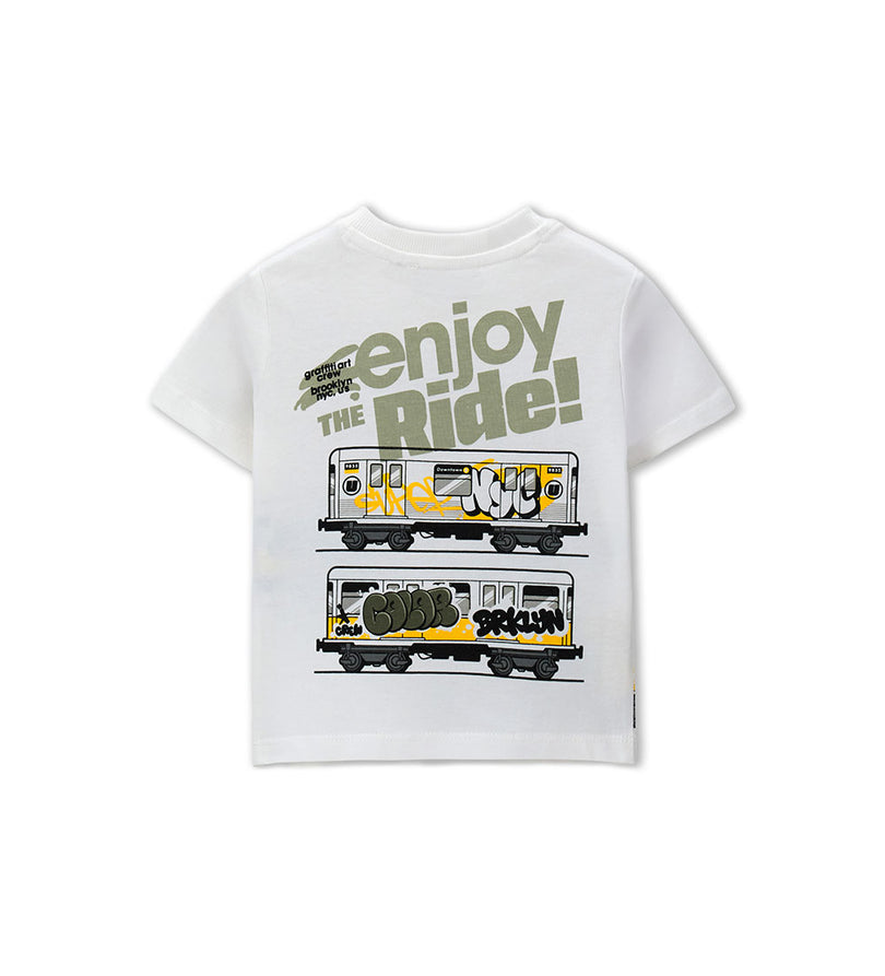 Boy - Short-sleeved T-shirt 9 - 12 M White