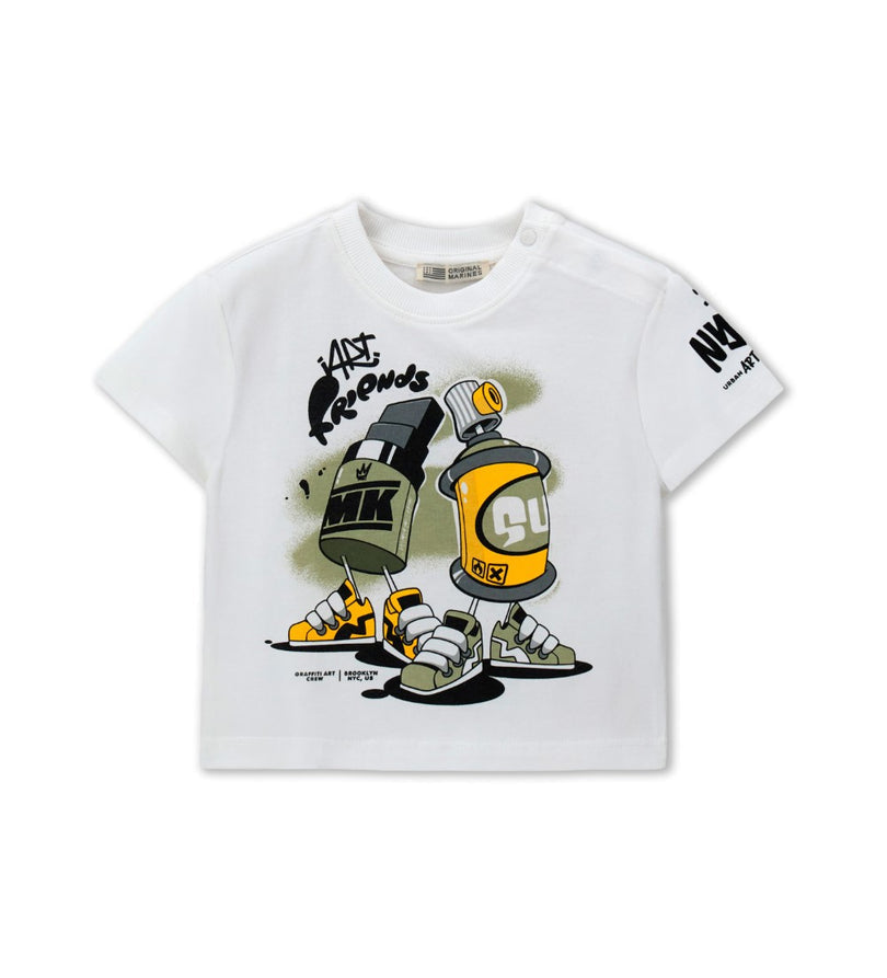 Boy - Jersey T-shirt 9 - 12 M Grey