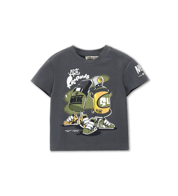 Boy - Jersey T-shirt 9 - 12 M Grey