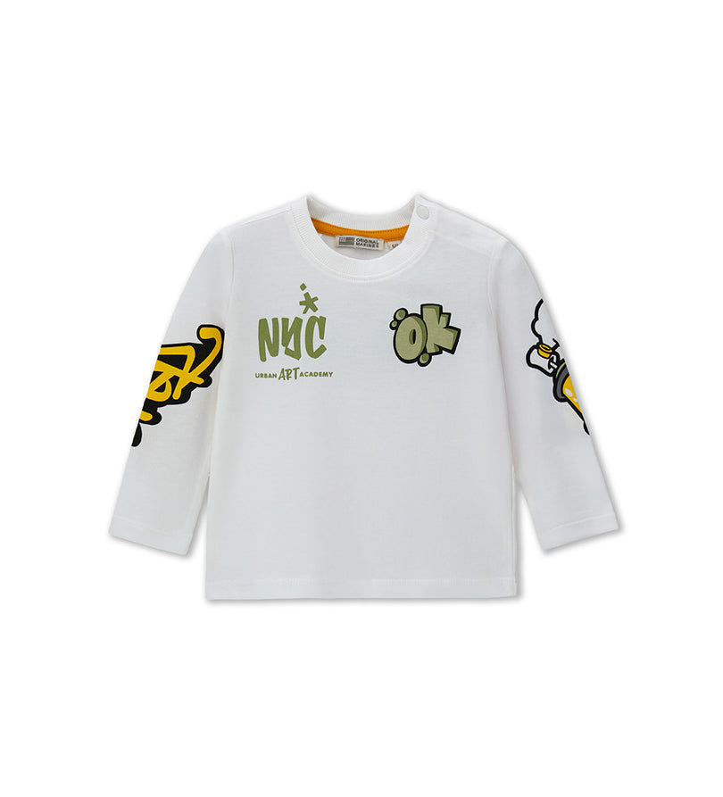 Boy - Jersey T-shirt 9 - 12 M Grey