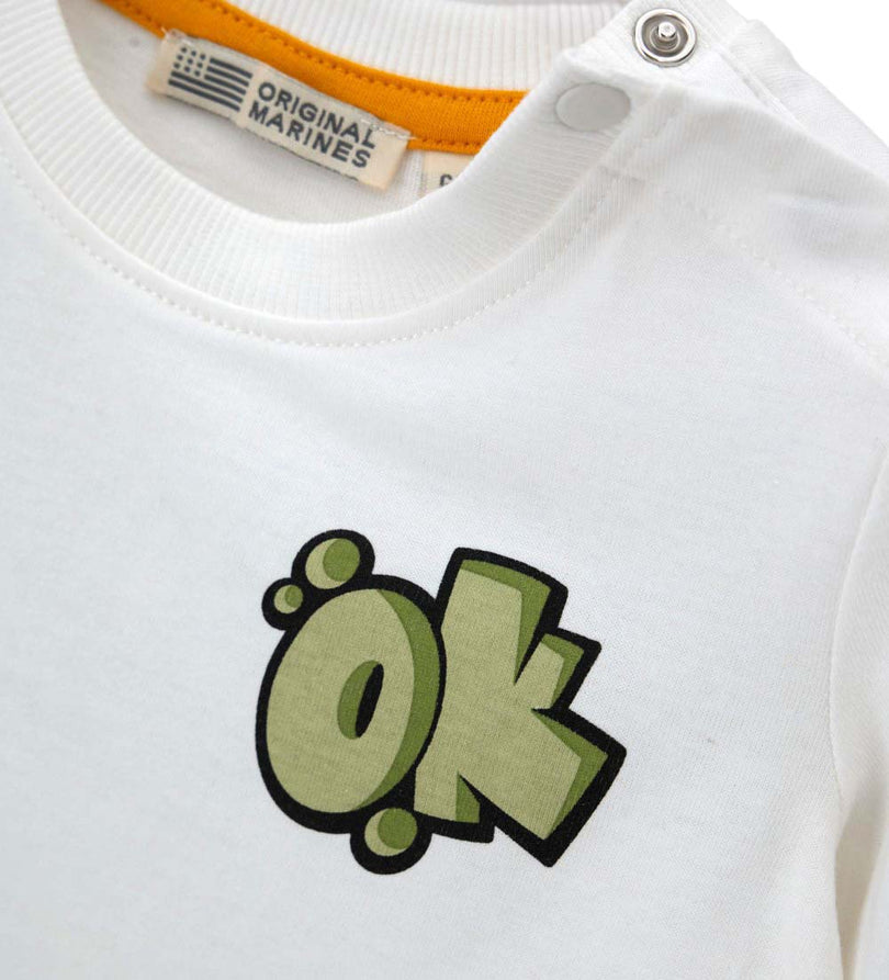 Boy - Jersey T-shirt 9 - 12 M Grey