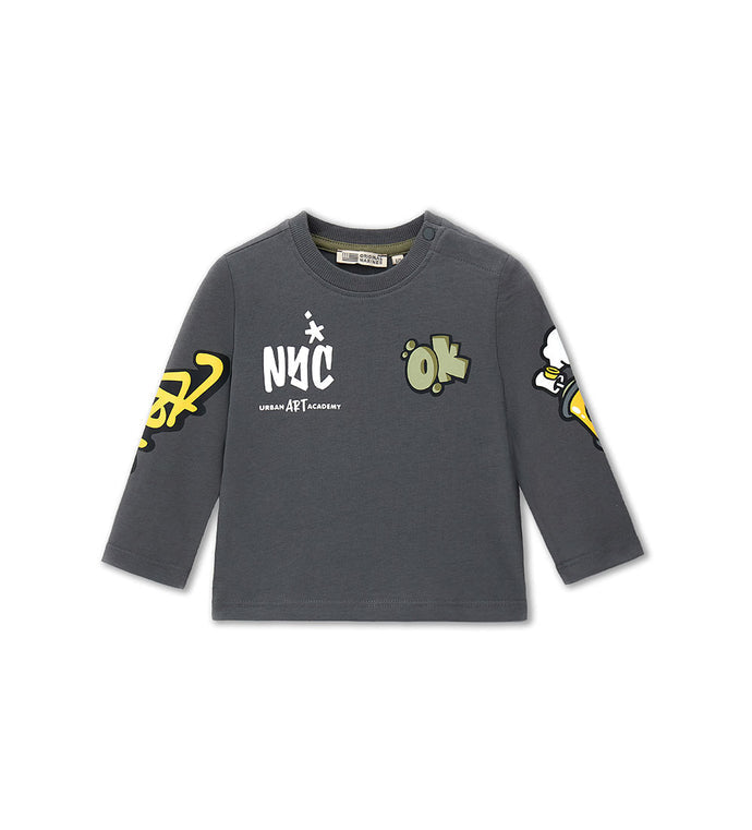 Boy - Jersey T-shirt 9 - 12 M Grey