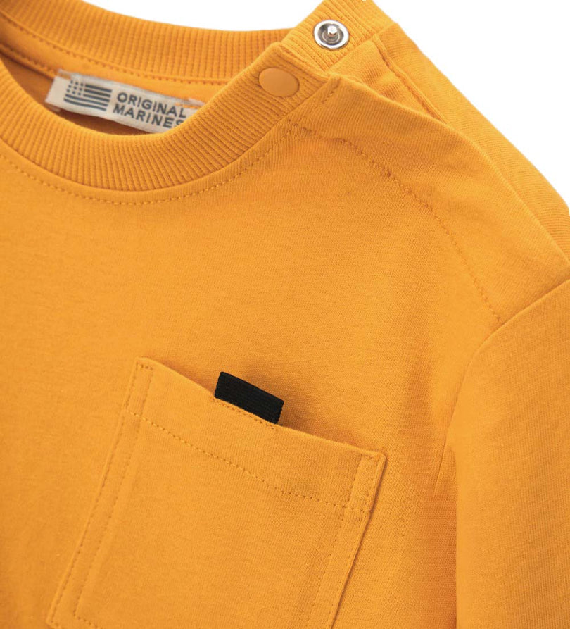 Boy - Long-sleeved T-shirt 9 - 12 M Yellow