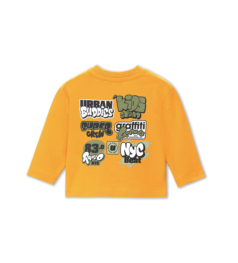 Boy - Long-sleeved T-shirt 9 - 12 M Yellow