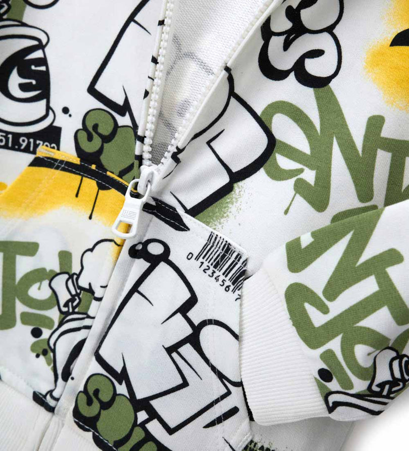 Boy - Hooded jacket 9 - 12 M White