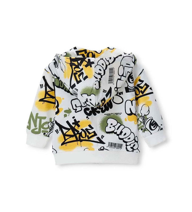 Boy - Hooded jacket 9 - 12 M White