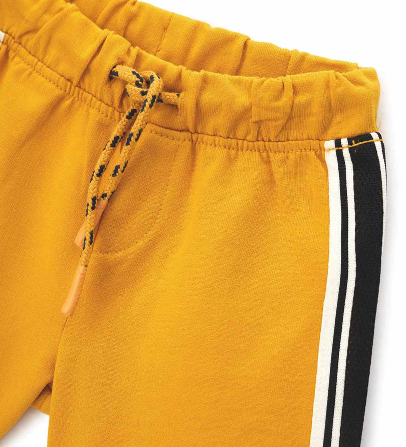 Boy - Bermuda shorts with drawstring 9 - 12 M Yellow