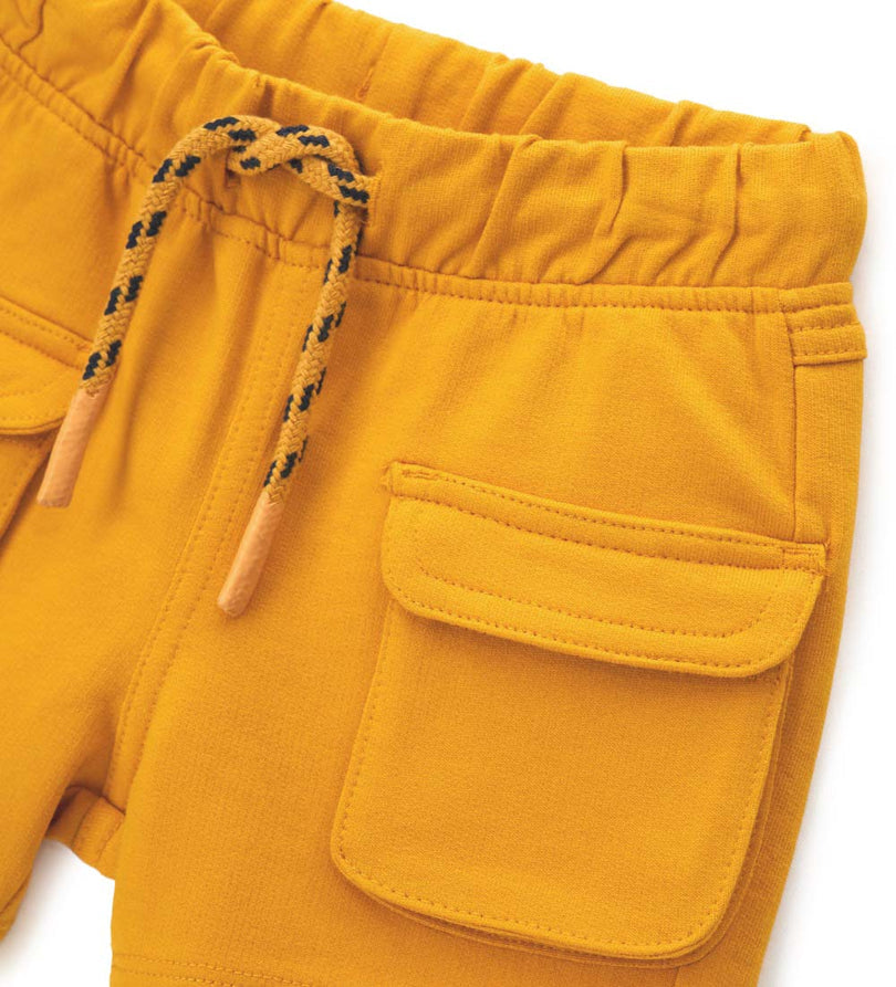 Boy - Bermuda shorts with pockets 9 - 12 M Yellow