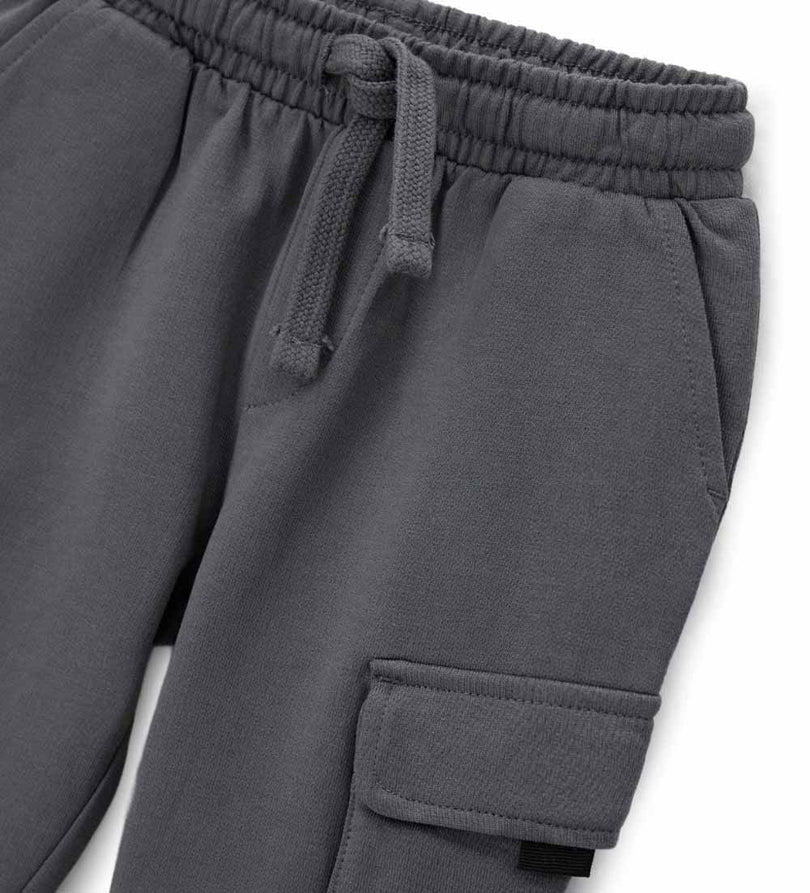 Boy - Trousers with pockets 9 - 12 M Grey