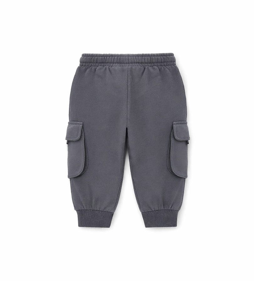 Boy - Trousers with pockets 9 - 12 M Grey