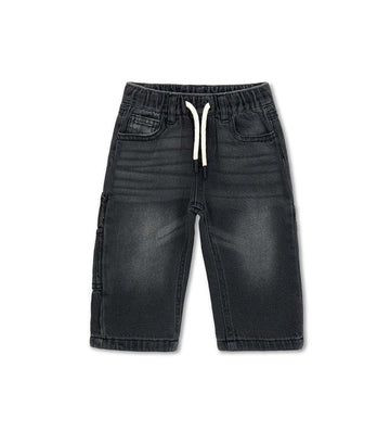 Boy - Jeans with drawstring 9 - 12 M Denim