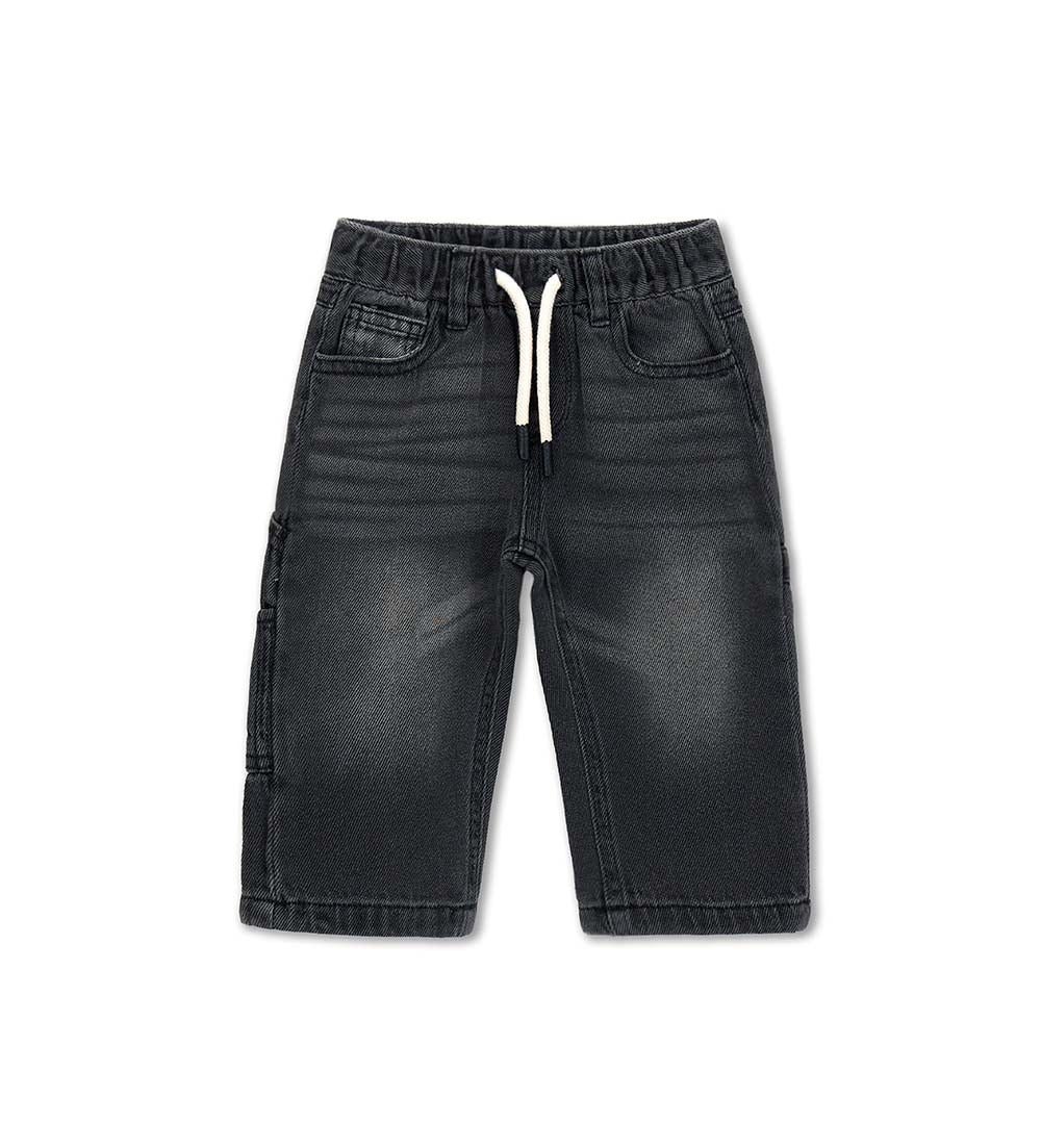 Boy - Jeans with drawstring 9 - 12 M Denim