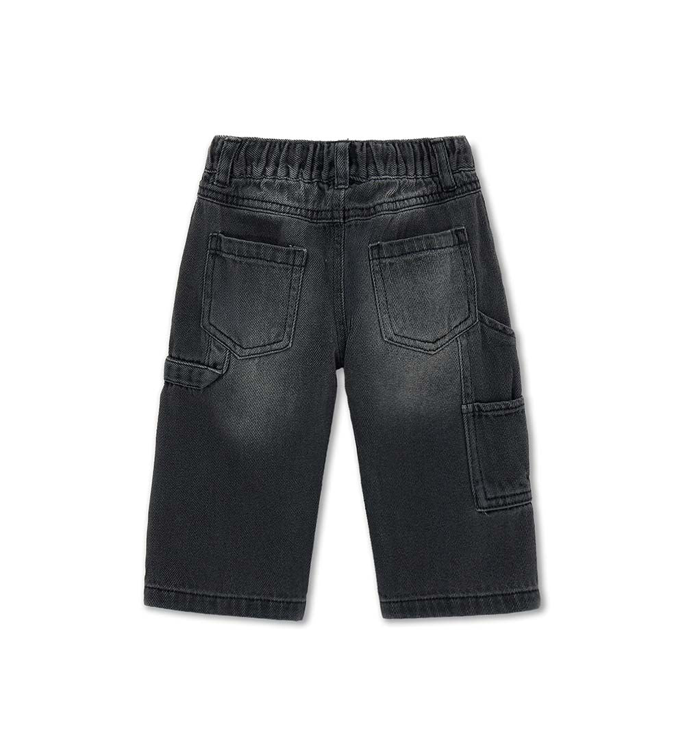 Boy - Jeans with drawstring 9 - 12 M Denim
