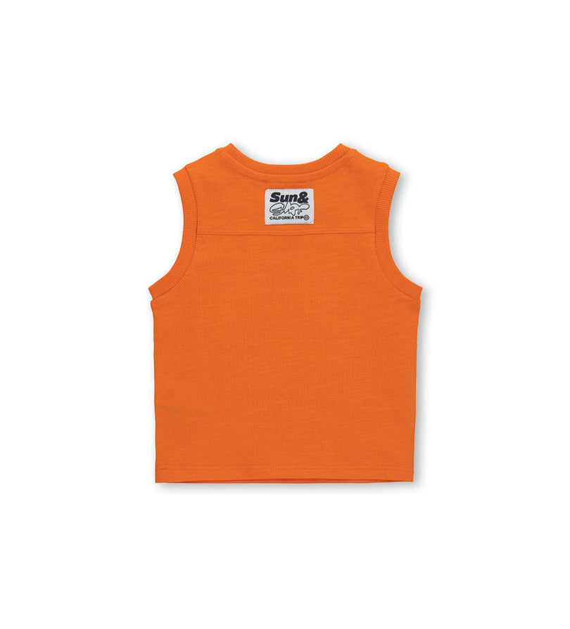Boy - Sleeveless T-shirt 9 - 12 M Orange