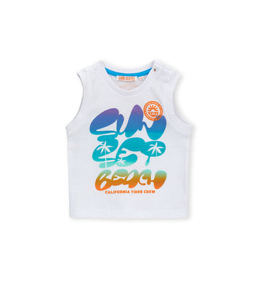 Boy - Sleeveless T-shirt 9 - 12 M White