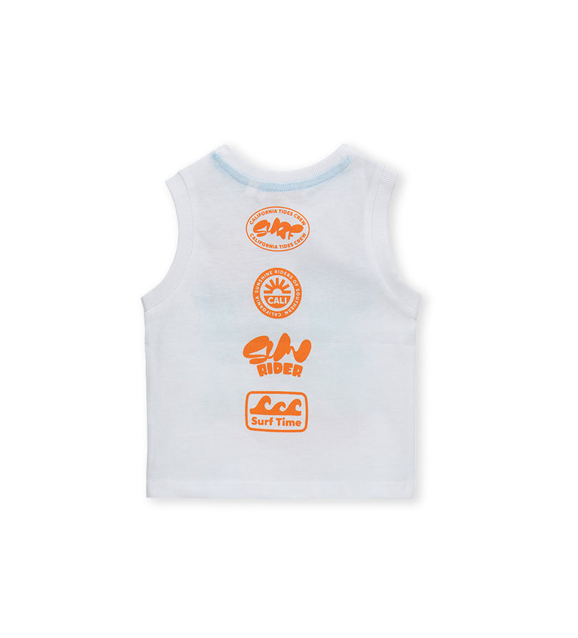 Boy - Sleeveless T-shirt 9 - 12 M White