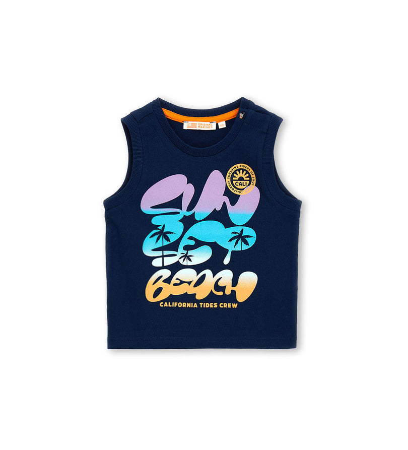Boy - Sleeveless T-shirt 9 - 12 M White
