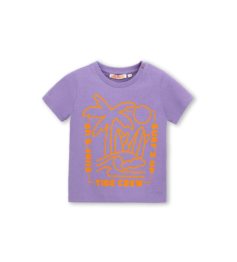 Boy - Printed T-shirt 9 - 12 M Blue