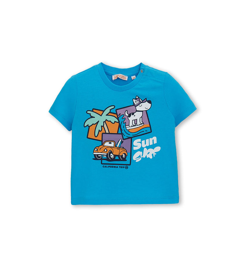Boy - Printed T-shirt 9 - 12 M White
