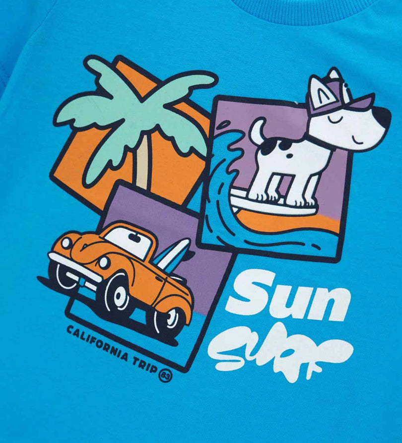 Boy - Printed T-shirt 9 - 12 M White