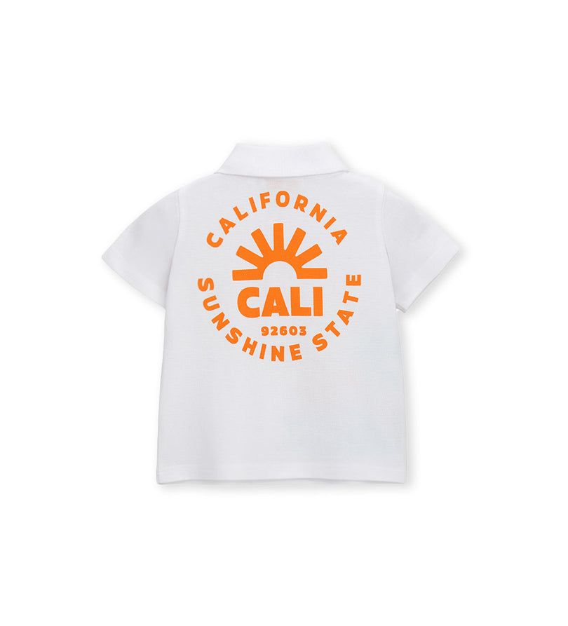Boy - Piquet polo shirt 9 - 12 M White