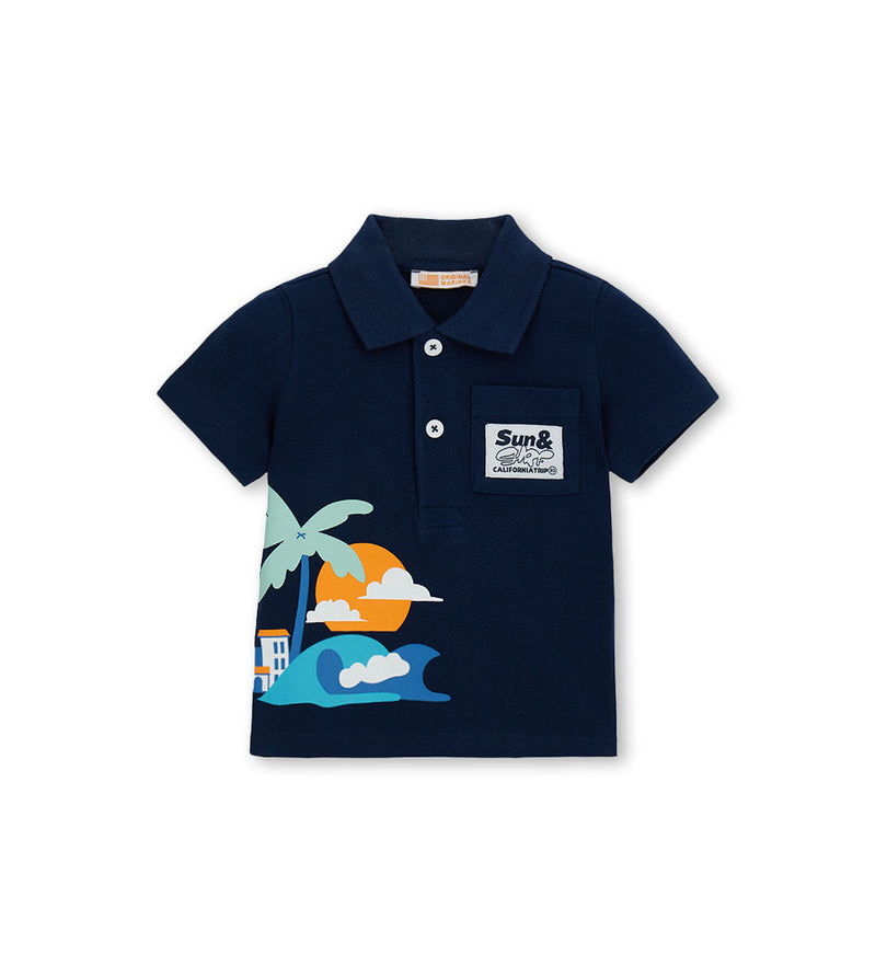 Boy - Piquet polo shirt 9 - 12 M White