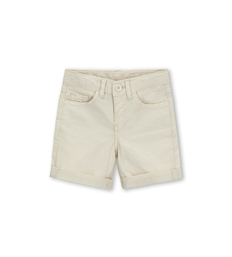 Boy - Cotton 5-pocket bermuda shorts