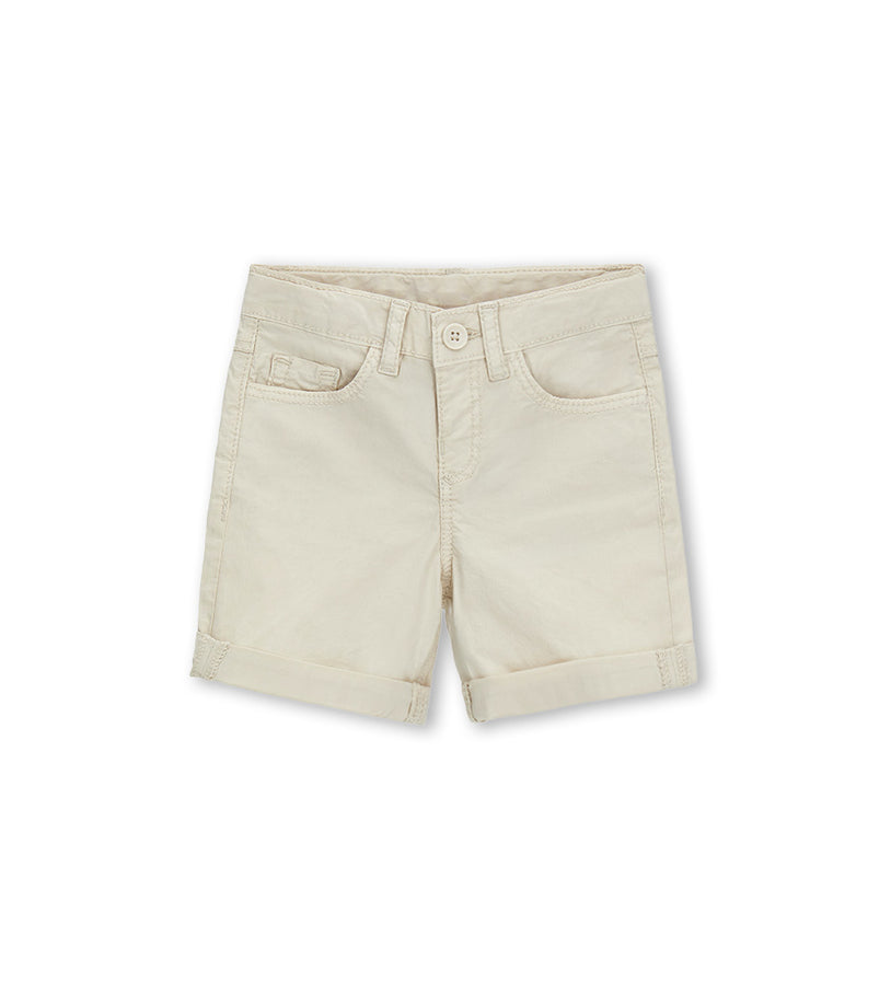 Boy - Cotton 5-pocket bermuda shorts