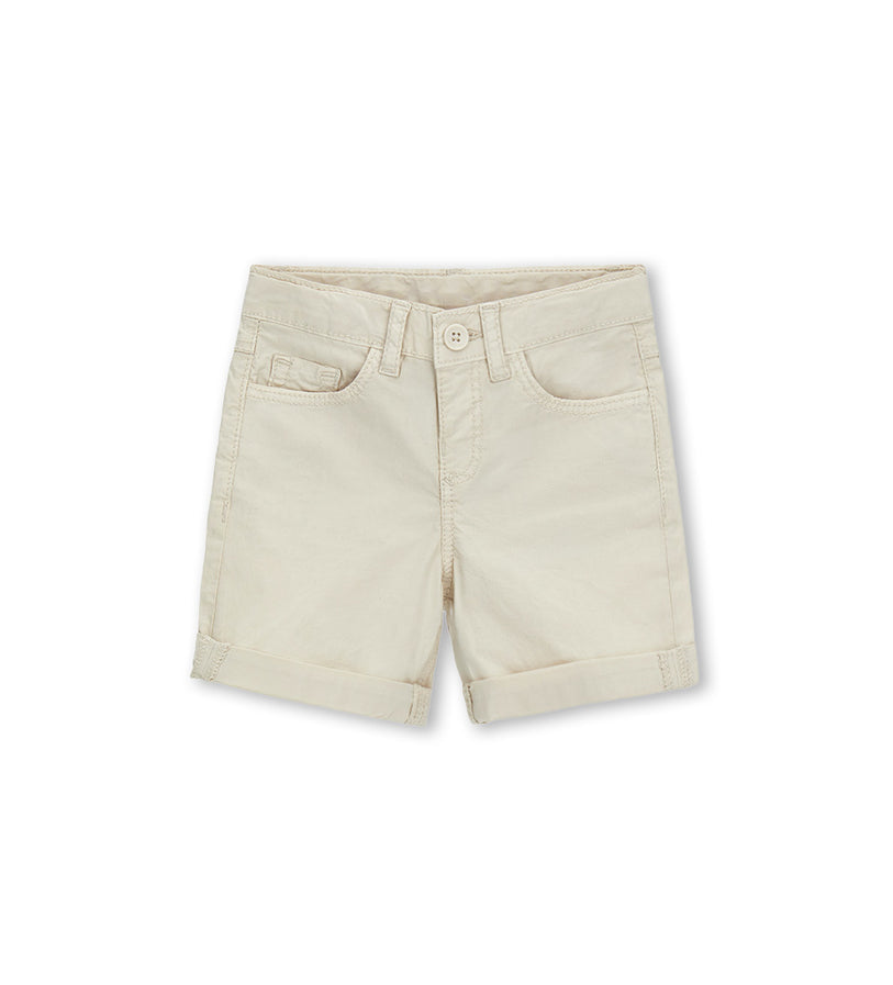 Boy - Cotton 5-pocket bermuda shorts