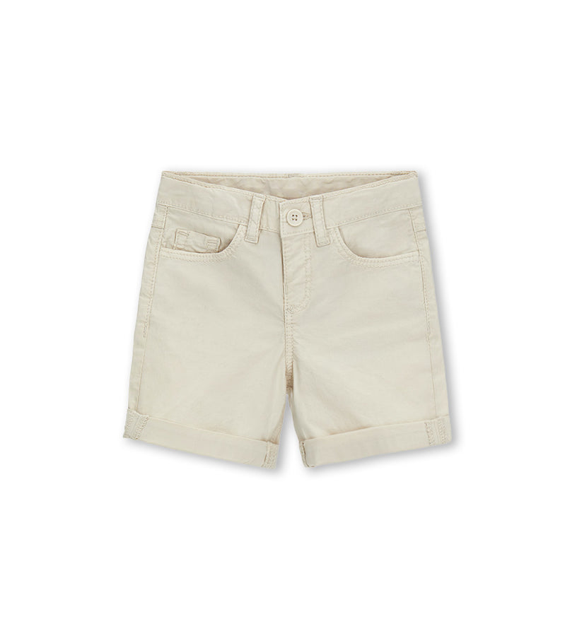 Boy - Cotton 5-pocket bermuda shorts