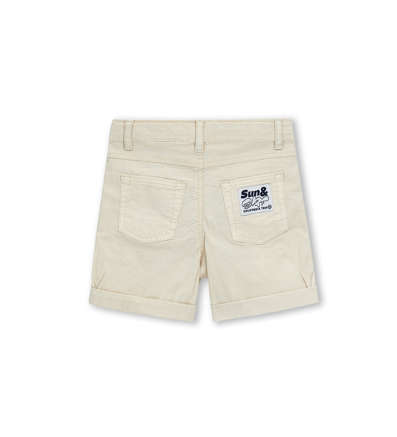 Boy - Cotton 5-pocket bermuda shorts