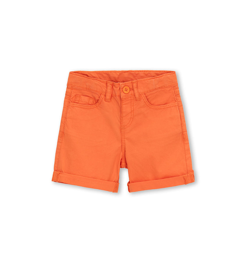 Boy - Cotton 5-pocket bermuda shorts
