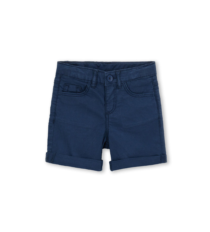 Boy - Cotton 5-pocket bermuda shorts