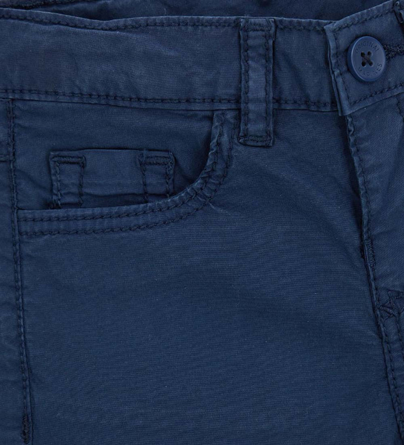 Boy - Cotton 5-pocket bermuda shorts
