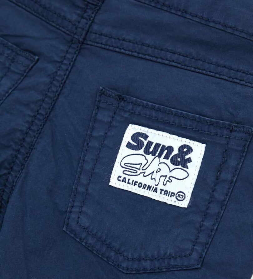 Boy - Cotton 5-pocket bermuda shorts