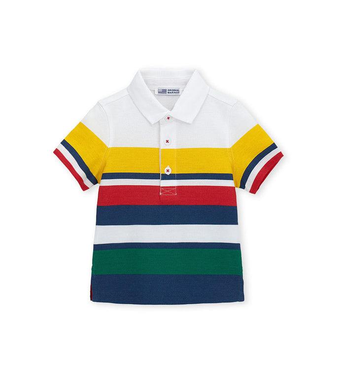 Boys' Piquet polo shirt in White - 9 - 12 M | Original Marines UAE