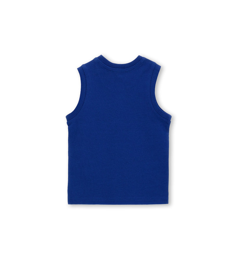 Boys' Sleeveless T-shirt with pocket 18 - 24 M Blue - 18 -24 M | Original Marines UAE