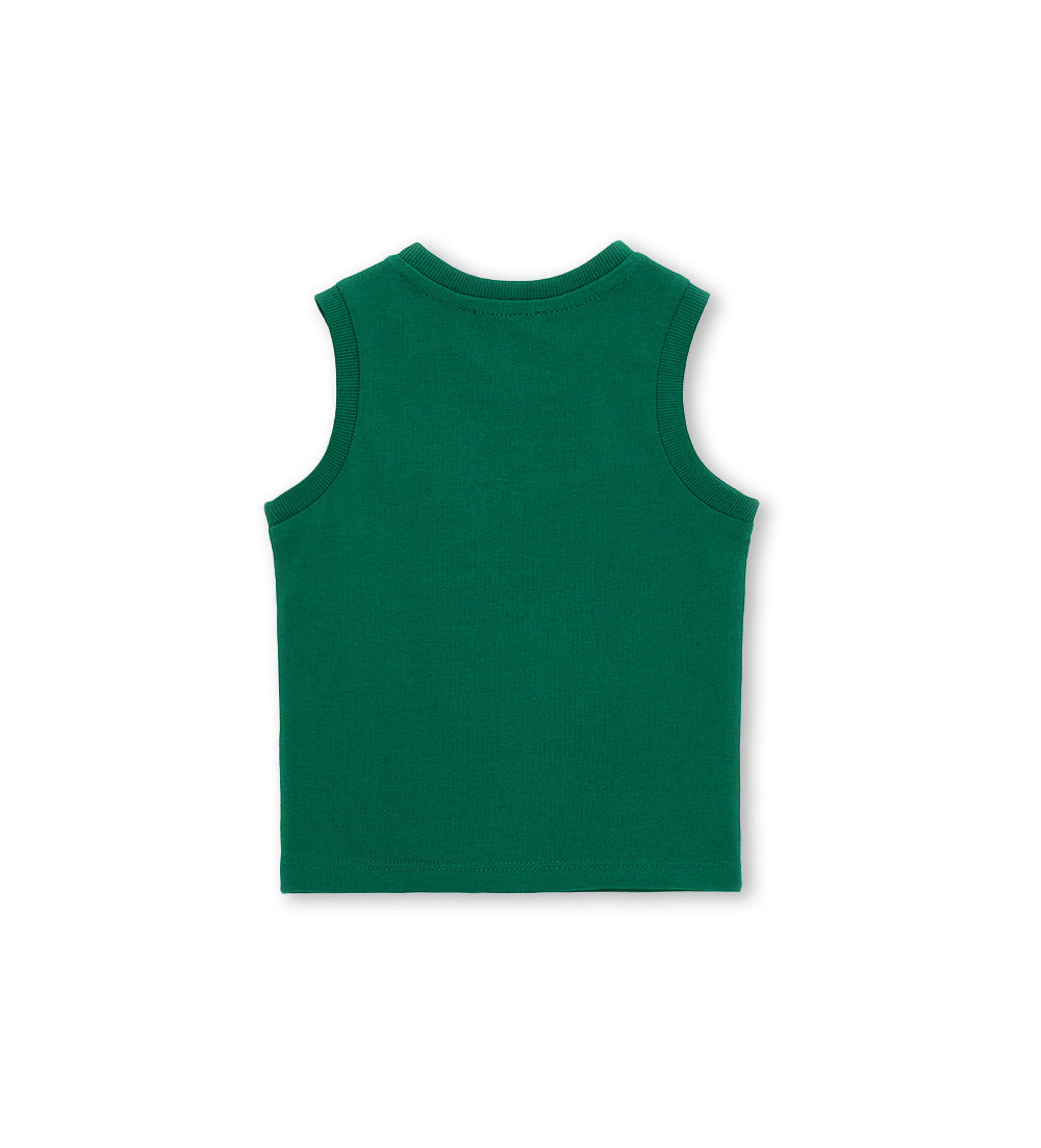 Boys' Sleeveless T-shirt with pocket 18 - 24 M Green - 18 -24 M | Original Marines UAE