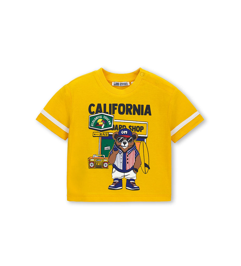 Boy - Printed T-shirt 9 - 12 M White