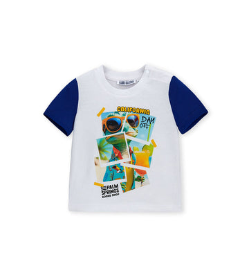 Boys' Printed T-shirt in Blue - 9 - 12 M | Original Marines UAE