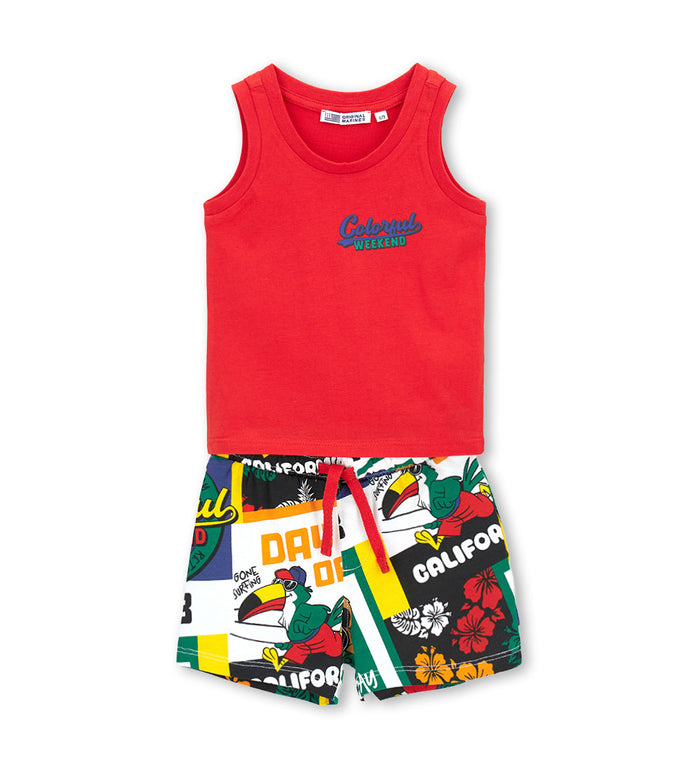 Boy - Tank top and v shorts set