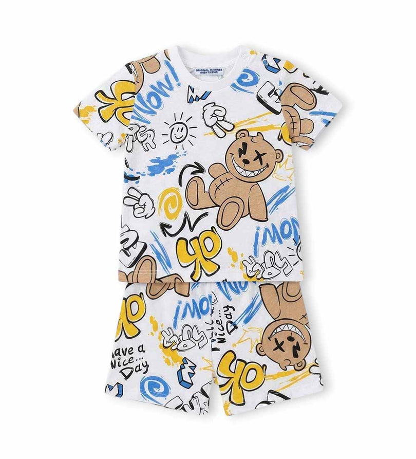 Boy - Printed Short cotton pajamas