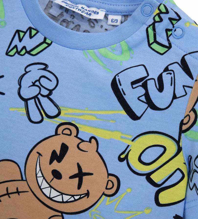 Boy - Printed Short cotton pajamas