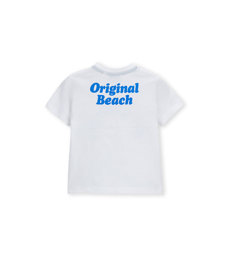 Boys' Short-sleeved T-shirt 18 - 24 M White - 18 -24 M | Original Marines UAE