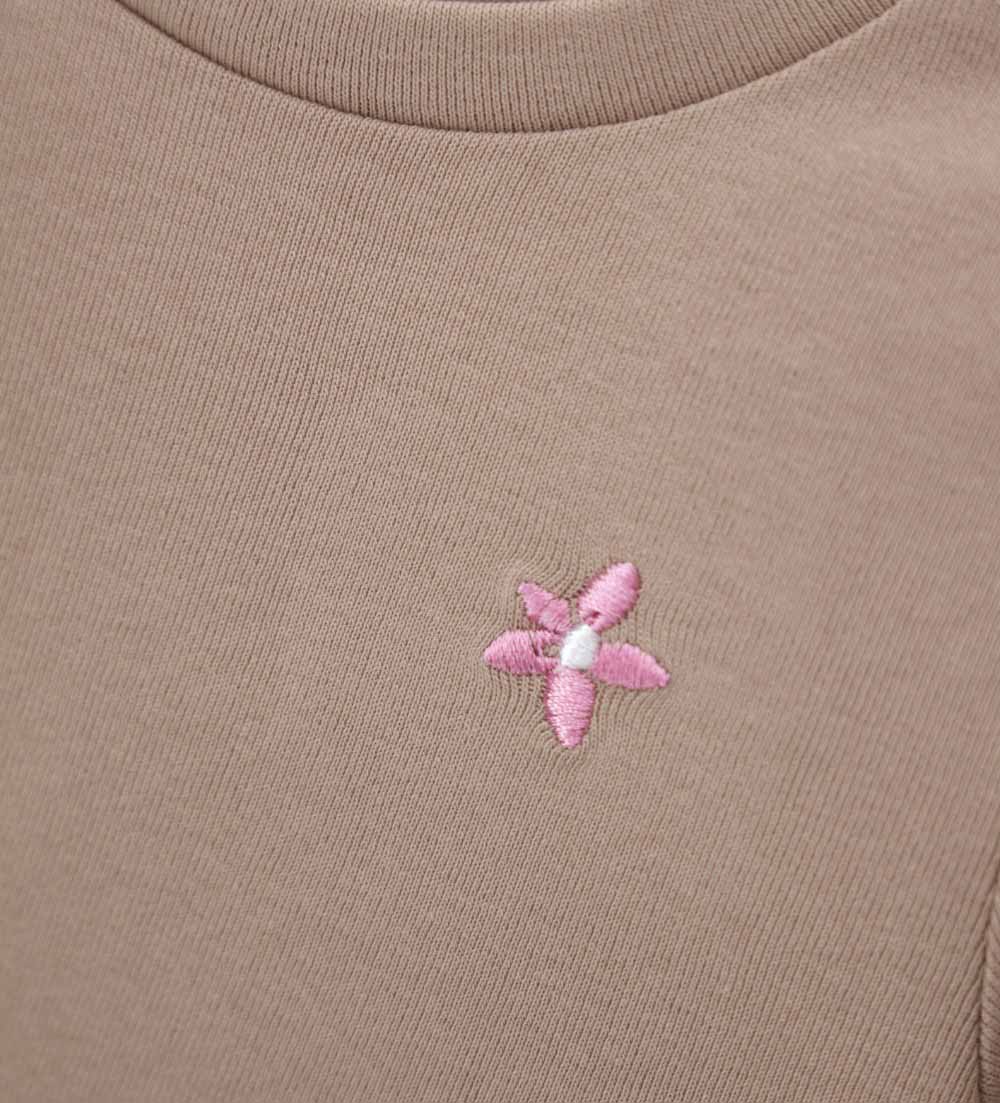Girl - T-shirt with embroidery  9 - 12 M Beige