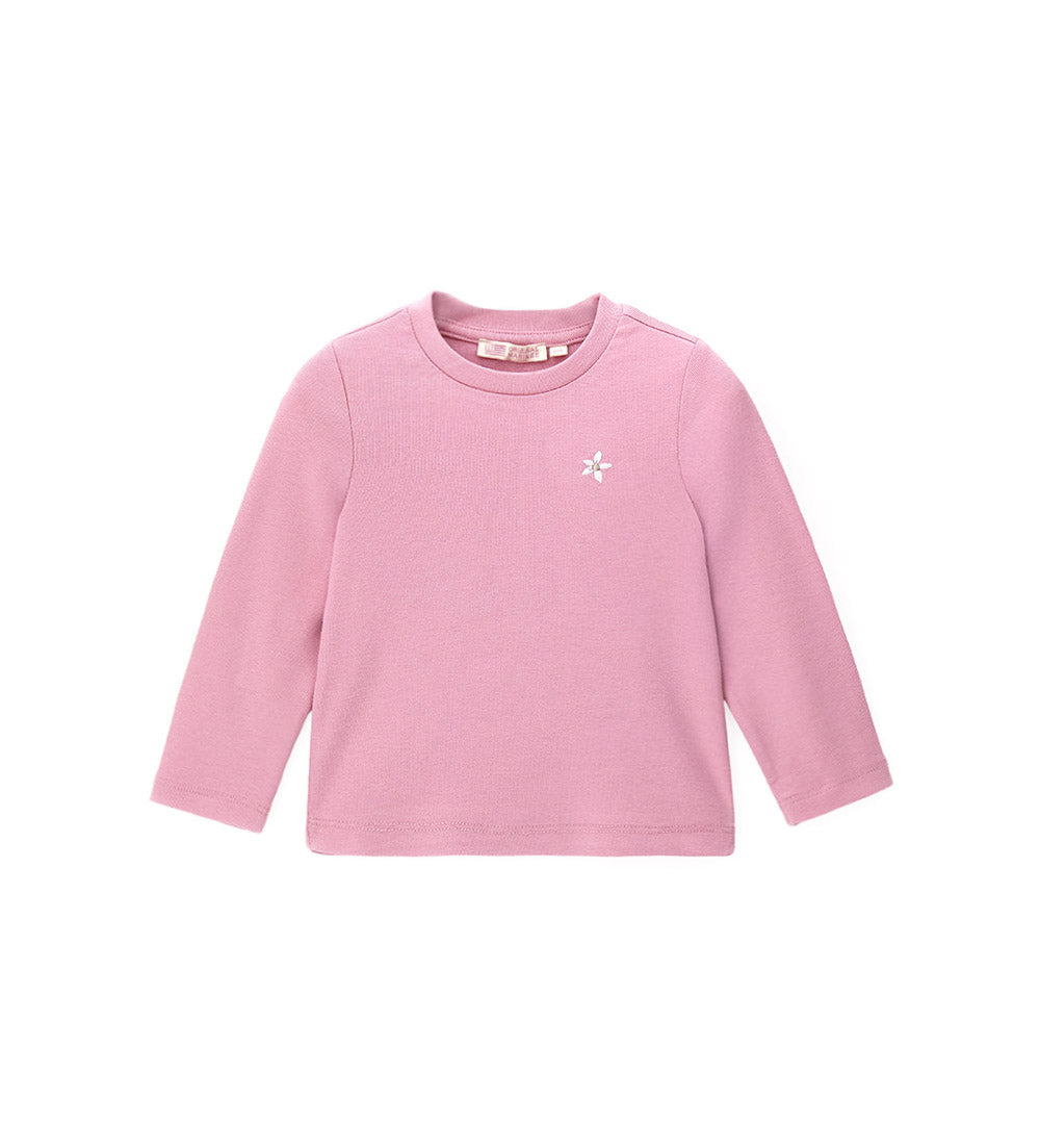Girl - T-shirt with embroidery  9 - 12 M Beige