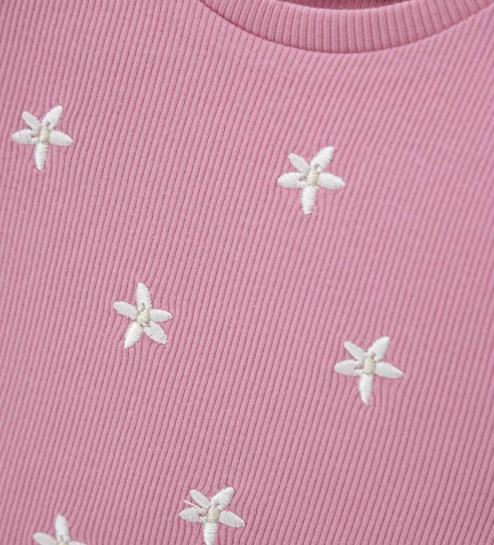 Girl - T-shirt with embroidery 9 - 12 M Beige