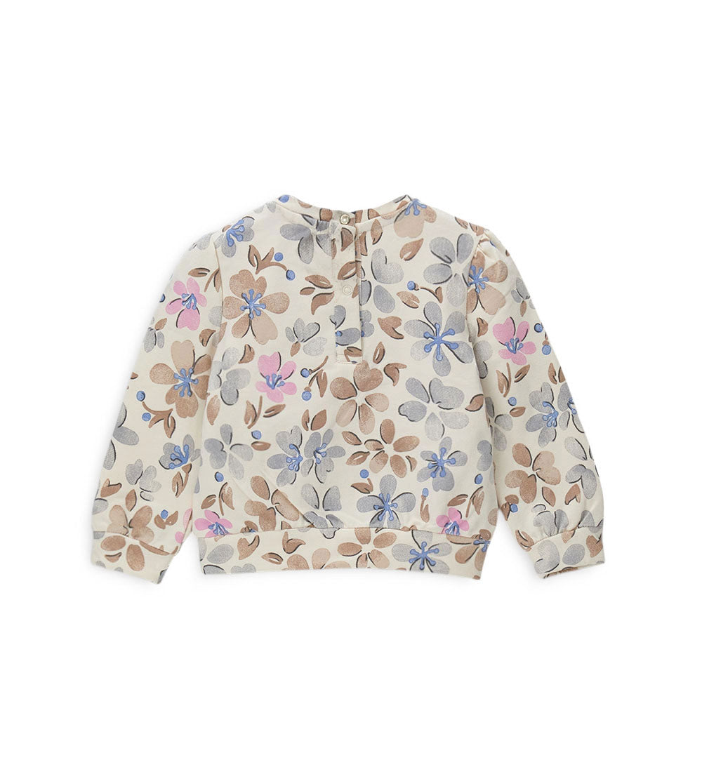 Girl - Allover printed sweatshirt 9 - 12 M Beige