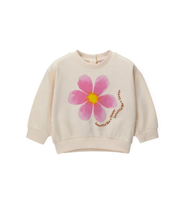 Girl - Crewneck sweatshirt 9 - 12 M Beige